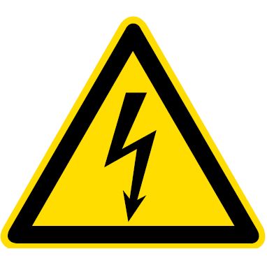 Abb. 25 Symbol fr gefhrliche elektrische Spannung (W008)