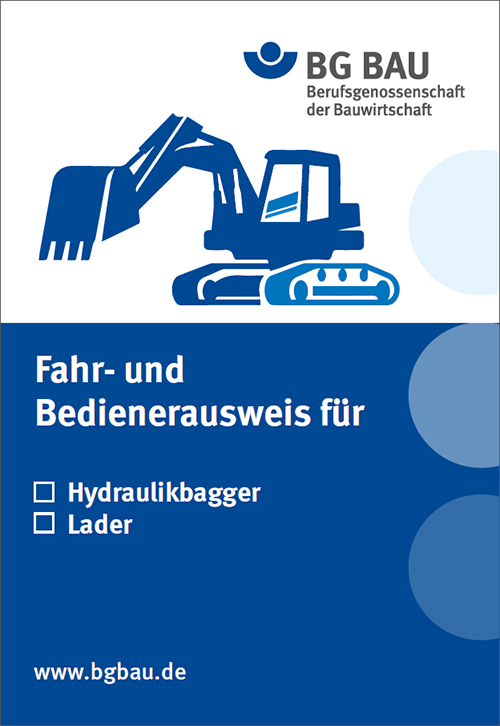 Abb. 70 Fahr- und Bedienerausweis fr Hydraulikbagger und Lader