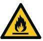 Abb. 13 Kennzeichnung fr die Warnung vor feuergefhrlichen Stoffen (W021)