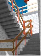 Abb. 78 Treppenaufgang mit Seitenschutz