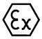 Symbol Explositionsschutzkennzeichnung (ATEX-Richtlinie)