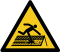ISO 7010-W036 Warnung vor nicht durchtrittsicherem Dach
