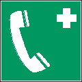 ISO 7010-E004 Notruftelefon