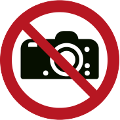 ISO 7010-P029 Fotografieren verboten