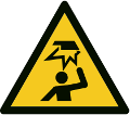 ISO 7010-W020 Warnung vor Hindernissen im Kopfbereich