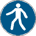 ISO 7010-M024 Fußgängerweg benutzen