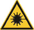 ISO 7010-W004 Warnung vor Laserstrahl