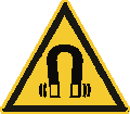 ISO 7010-W006 Warnung vor magnetischem Feld