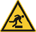 ISO 7010-W007 Warnung vor Hindernissen am Boden