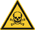 ISO 7010-W016 Warnung vor giftigen Stoffen