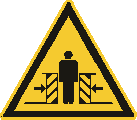 ISO 7010-W019 Warnung vor Quetschgefahr