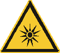 ISO 7010-W027 Warnung vor optischer Strahlung